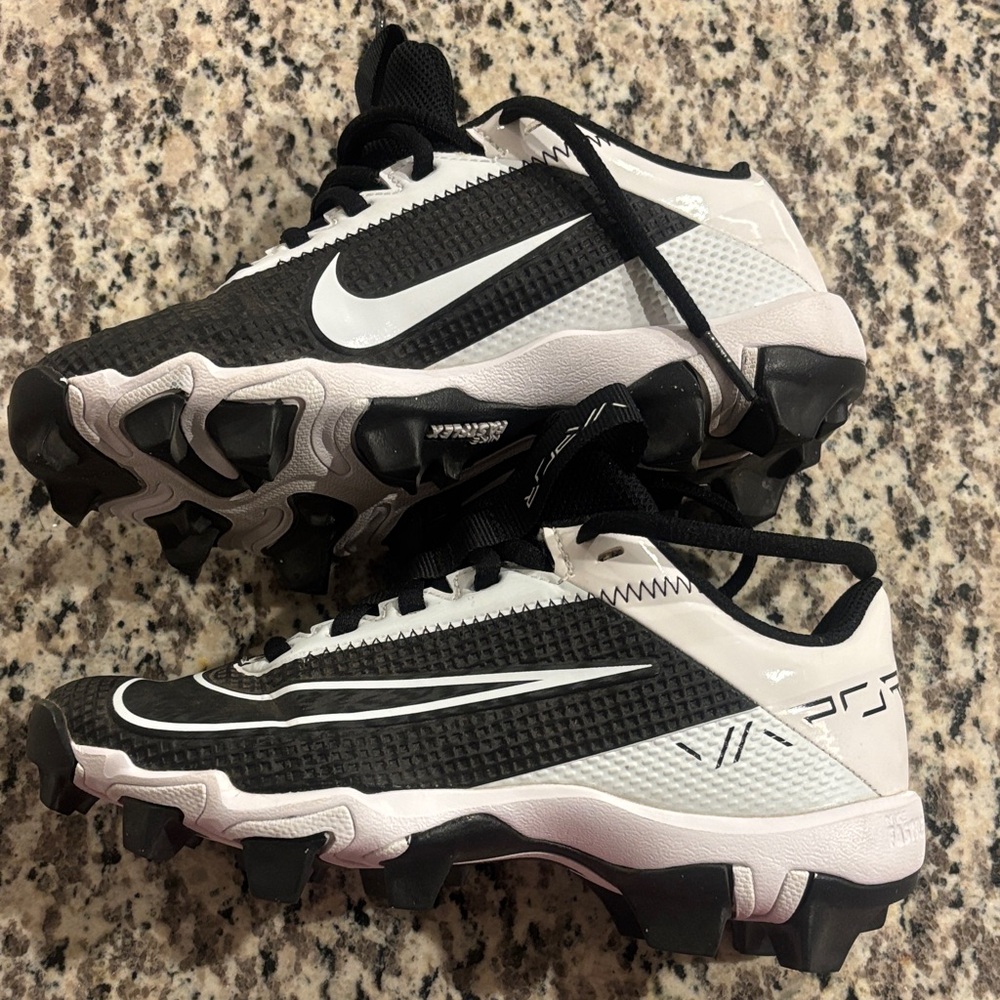 Black and White Nike football Cleats